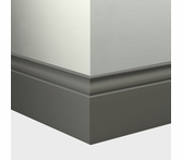 Tarkett Millwork Inflection Wall Base 5 1/4 inch 8 feet Charcoal