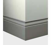 Tarkett Millwork Inflection Wall Base 5 1/4 inch 8 feet Medium Grey