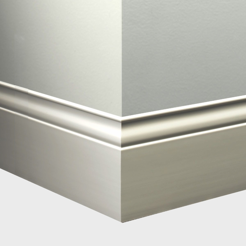 Tarkett Millwork Inflection Wall Base 5 1/4 inch 8 feet Mist