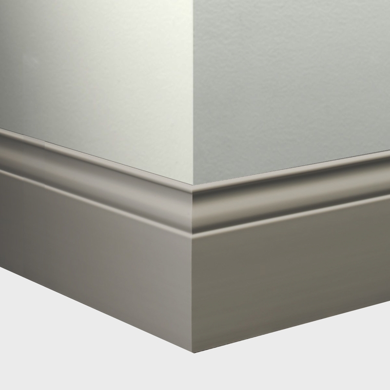 Tarkett Millwork Inflection Wall Base 5 1/4 inch 8 feet Pebble