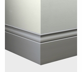 Tarkett Millwork Inflection Wall Base 5 1/4 inch 8 feet Pewter
