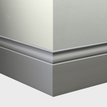Tarkett Millwork Inflection Wall Base 5 1/4 inch 8 feet Pewter
