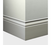 Tarkett Millwork Inflection Wall Base 5 1/4 inch 8 feet Platinum