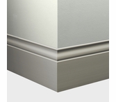 Tarkett Millwork Inflection Wall Base 5 1/4 inch 8 feet Silver Grey