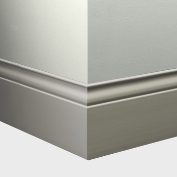 Tarkett Millwork Inflection Wall Base 5 1/4 inch 8 feet Silver Grey