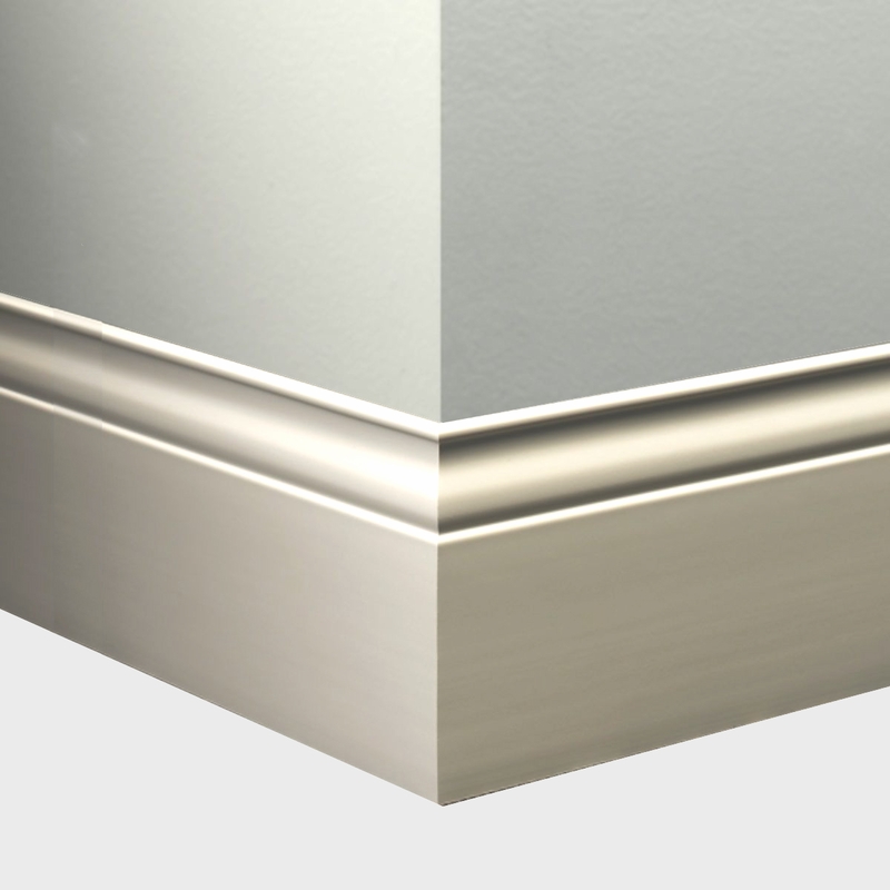 Tarkett Millwork Inflection Wall Base 5 1/4 inch 8 feet Snow White