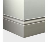 Tarkett Millwork Inflection Wall Base 5 1/4 inch 8 feet Vapor Grey