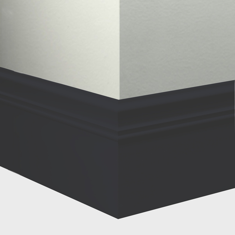 Tarkett Millwork Monarch Black 6 inch 8 feet