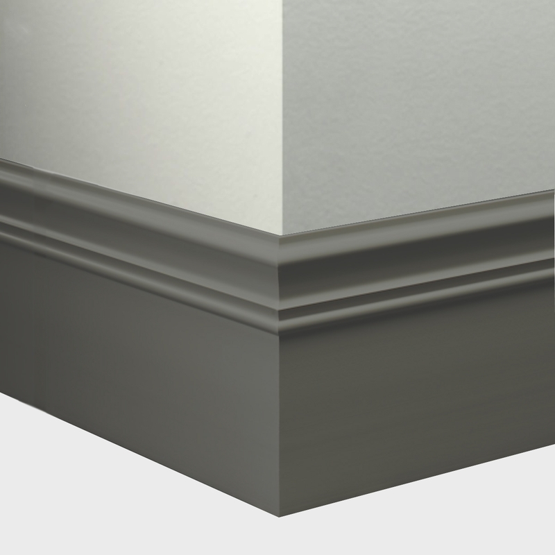 Tarkett Millwork Monarch Charcoal 6 inch 8 feet