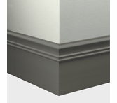 Tarkett Millwork Monarch Charcoal 6 inch 8 feet