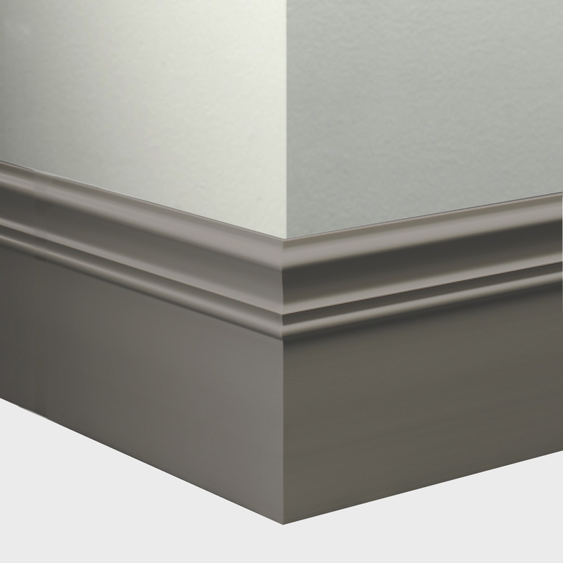 Tarkett Millwork Monarch Grey 6 inch 8 feet