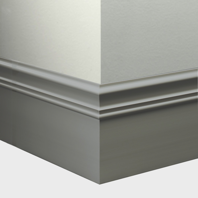 Tarkett Millwork Monarch Medium Grey 6 inch 8 feet