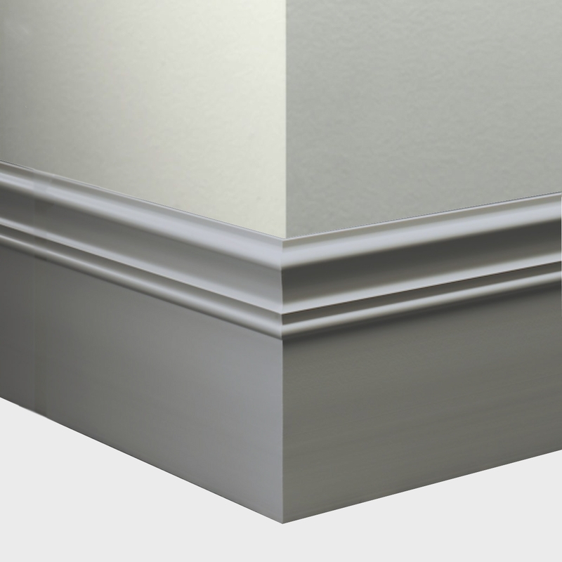 Tarkett Millwork Monarch Pewter 6 inch 8 feet