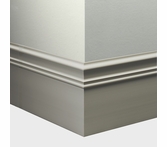 Tarkett Millwork Monarch Silver Grey 6 inch 8 feet