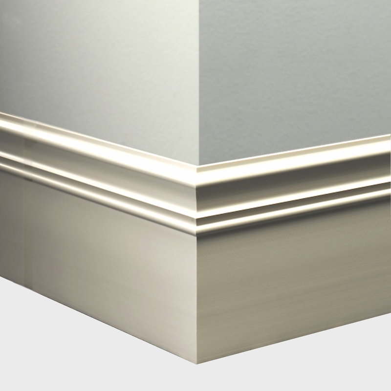 Tarkett Millwork Monarch Snow White 6 inch 8 feet