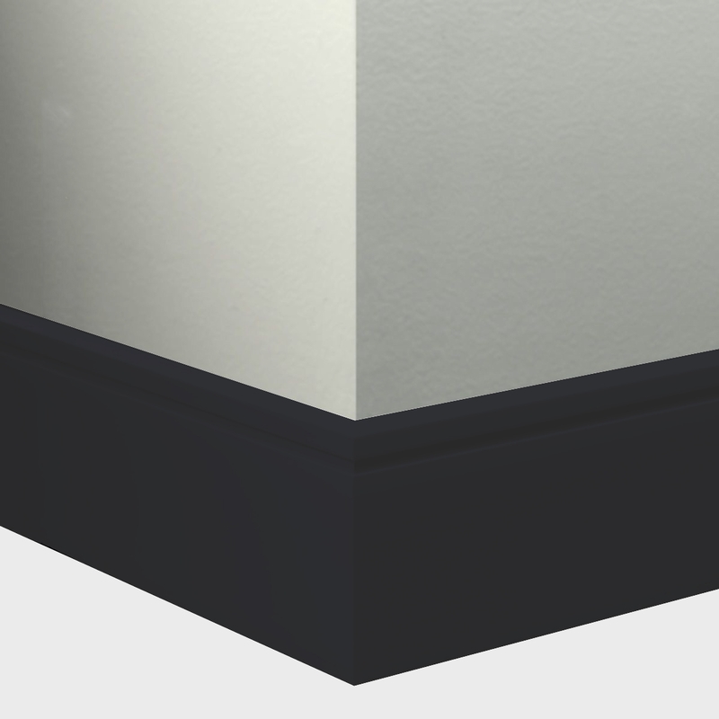 Tarkett Millwork Reveal Black 4 1/4 inch 8 feet