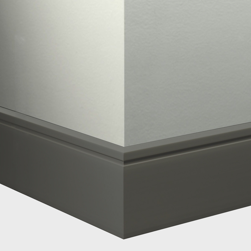 Tarkett Millwork Reveal Charcoal 6 inch 8 feet