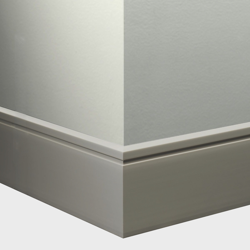 Tarkett Millwork Reveal Silver Grey 6 inch 8 feet