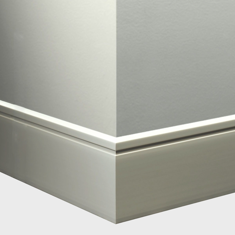 Tarkett Millwork Reveal White 6 inch 8 feet