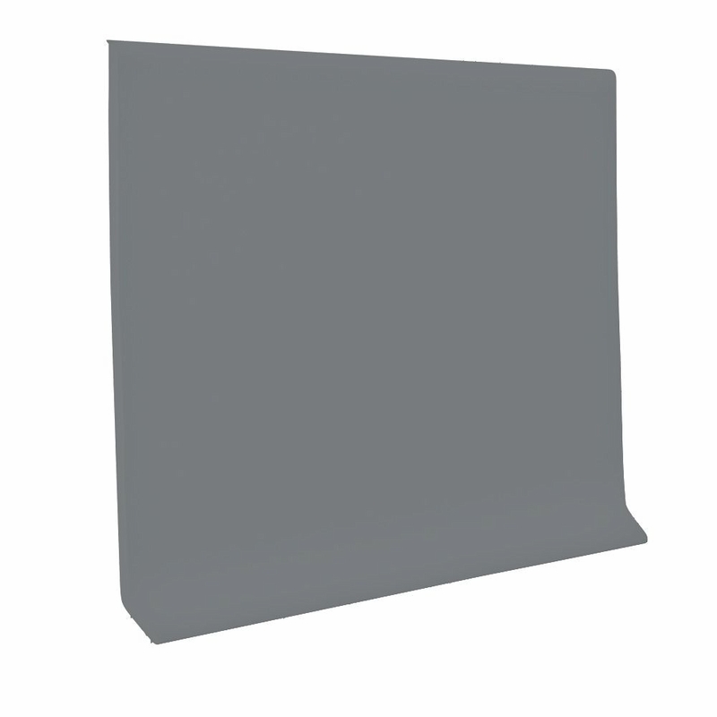 Tarkett Vinyl Wall Base Medium Grey 1/8 inch 4 inch 120 feet