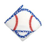 3 Marthas Boutique Hooded Towel and Washcloth - Baseball - 2