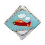 3 Marthas Boutique Hooded Towel and Washcloth - Playful Planes