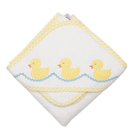 3 Marthas Boutique Hooded Towel and Washcloth - Yellow Duckie