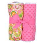 3 Marthas Rolled Fabric Burp Pads Set of 2 - Lucky Ladybug