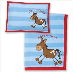 Fleece Blanket/Pillow Set Horse *Retired*