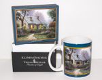 Thomas Kinkade Painter of Light-Heat Foxglove Cottage Coffee Mug and Matching Gift Box