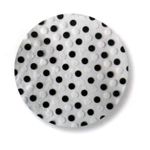 Ore Living Goods Black & White Mini Dot Shower Cap