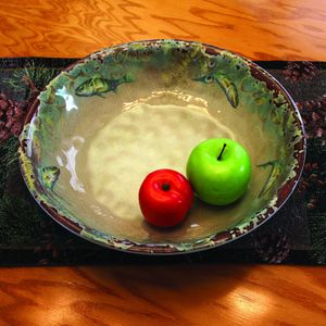 Bowl Round Melamine 13.5in - Fish