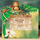 Three Frogs 3-D Rectangle Photo Frame