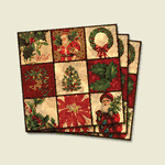 Vintage Christmas Patchwork Trivet