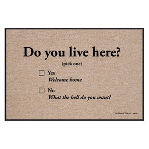 Welcome Mat - Do you live here?