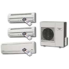 Friedrich M30TYF 30,400 BTU 230/208V 15.0 SEER Tri-Zone Wall-Mounted Cool/Heat Pump Ductless Split System with Advanced Inverter Technology (2 x MW09Y3FM & MW12Y3FM Indoor /MR36TQY3F Outdoor)
