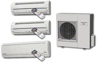 Friedrich M33TYF 33,000 BTU 230/208V 15.0 SEER Tri-Zone Wall-Mounted Cool/Heat Pump Ductless Split System with Advanced Inverter Technology (MW09Y3FM & 2 x MW12Y3FM Indoor /MR36TQY3F Outdoor)