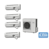 Friedrich M36TYF2 35,100 BTU 230/208V 15.0 SEER Tri-Zone Wall-Mounted Cool/Heat Pump Ductless Split System with Advanced Inverter Technology (3 x MW12Y3FM Indoor /MR36TQY3F Outdoor)