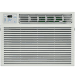 GE AEE18DR 18,000 BTU Room Air Conditioner with 11,000 BTU Electric Heat, 9.7 EER, R-410A Refrigerant, 4.2 Pts/Hr Dehumidification, 4-Way Air Dishcarge and 230/208 Volts