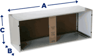 GE RAB71A Insulated 42"X16" Steel Zoneline PTAC Wall Sleeve