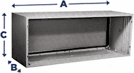 GE RAB77 Fiberglass Zoneline PTAC Wall Sleeve 