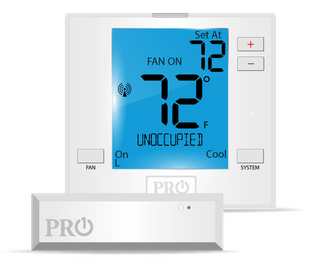Pro1 T731WO Big Display Wireless PTAC Wall Thermostat w/Occupancy Motion Sensor Pro1 T731WO Big Display Wireless PTAC Wall Thermostat w/Occupancy Motion Sensor