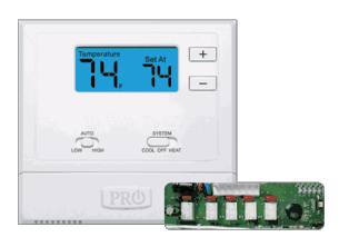 PRO-1 T631W-2 "Wireless" Digital PTAC Non Programmable Wall Thermostat For Heat/Cool & Heat Pump PTAC Models PRO-1 T631W-2 "Wireless" Digital PTAC Non Programmable Wall Thermostat For Heat/Cool & Heat Pump PTAC Models