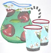 Apple Blossom Pitcher Set