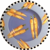 Black and White Vegetable/Carrot Pasta Bowl Black and White Vegetable/Carrot Pasta Bowl