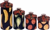 Black Fruit-Canister Set of 4