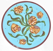Crustacean Cuisine /Escargot Rimmed Salad Plate