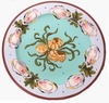 Crustacean Cuisine Rimmed Dinner Plate