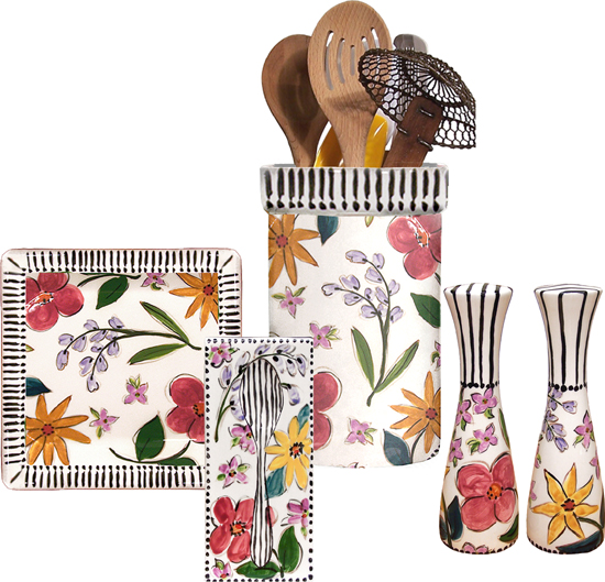 Fun Flower Kitchen Set Droll Designs