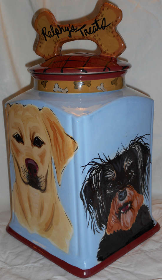 Droll Designs Large Dog Biscuit Jar